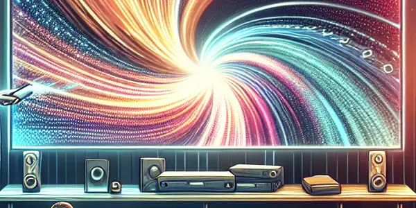 A lively group of young adults enjoying a seamless streaming experience of Japanese AV films in a cozy living room.