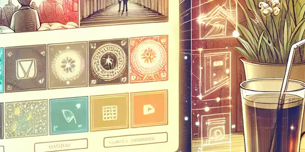 A cozy digital interface showcasing vibrant thumbnails of Japanese adult films, inviting a casual movie-watching experience.